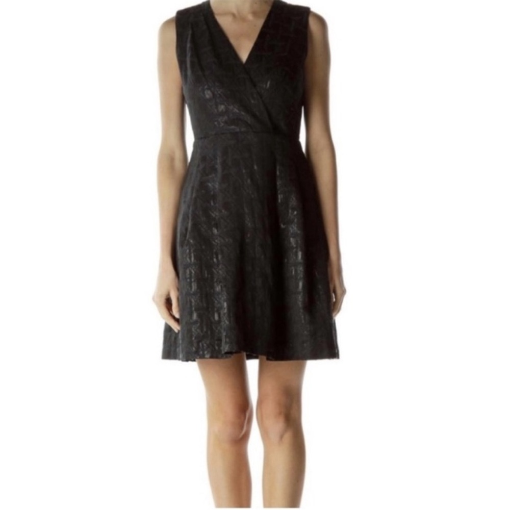 Kirna Zabete Black Fit and Flare Dress